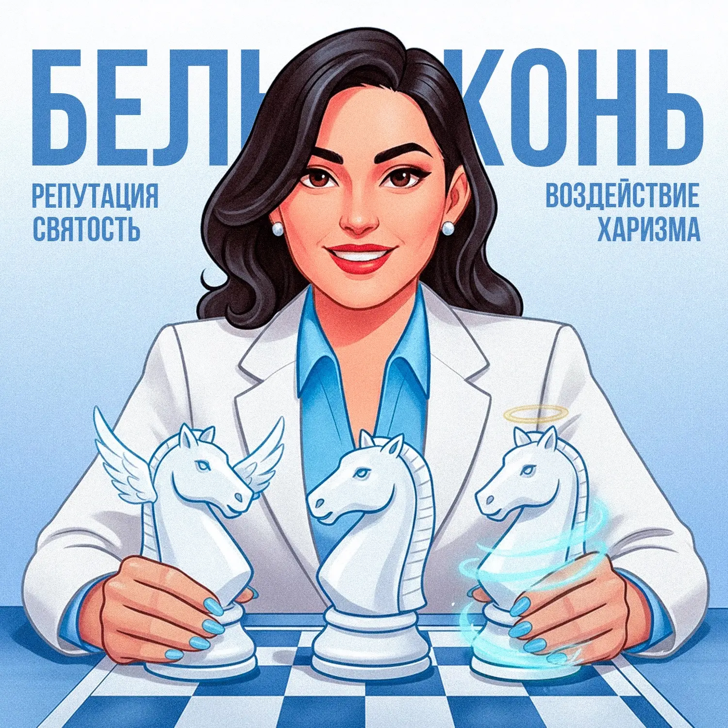 Белый конь