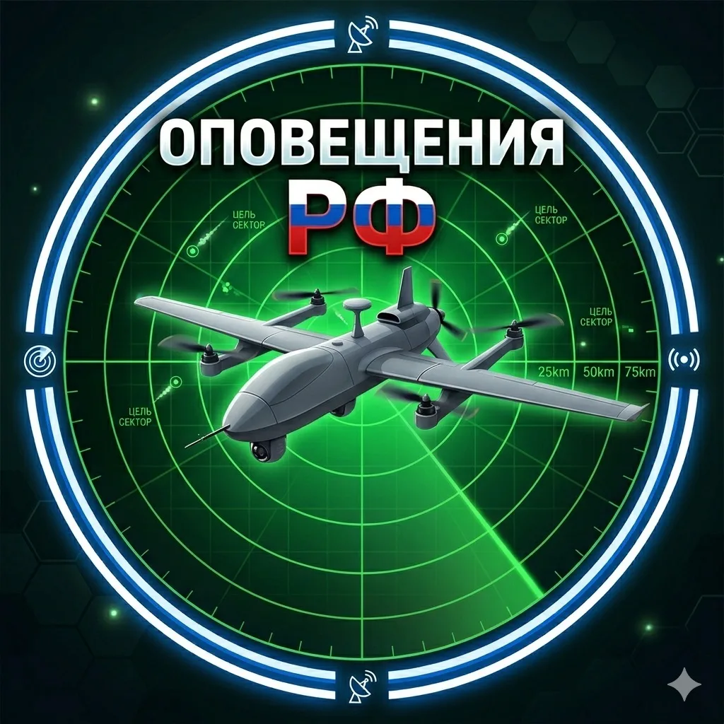 Оповещения РФ • БПЛА • РАДАР • ТРЕВОГИ